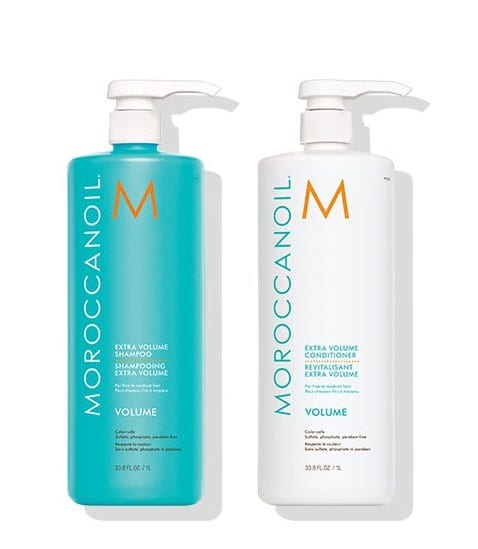 Hare sundhed læser Moroccanoil Extra Volume Shampoo & Conditioner 1000ml (Special Offer) -  Kara Hairdressing, Barbering, Beauty & Body Piercing