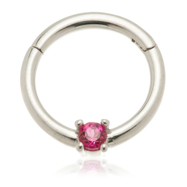 Prong Set Hinge Ring