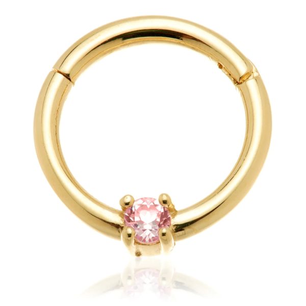 Prong Set Hinge Ring
