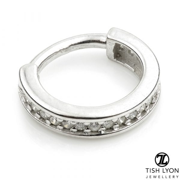 TL - 14ct Gold Diamond Channel Hinge Ring - Image 2
