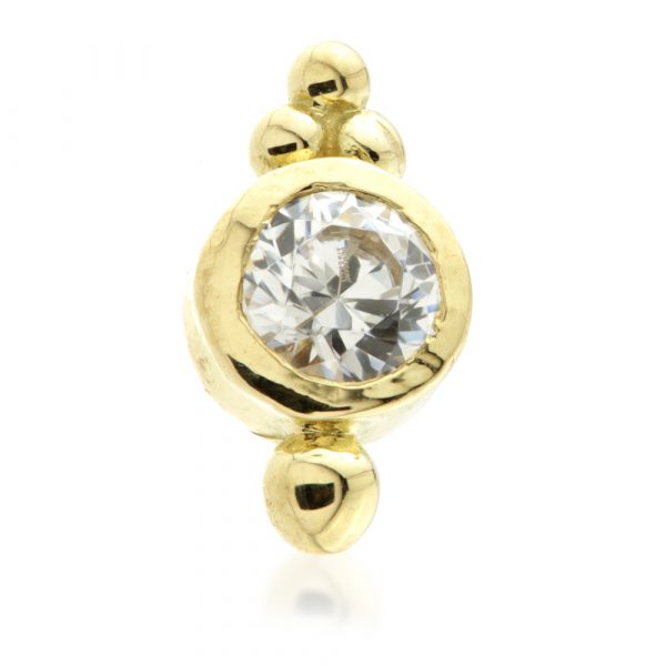 18ct Yellow Gold Caeli Gem Internal Thread Attachment