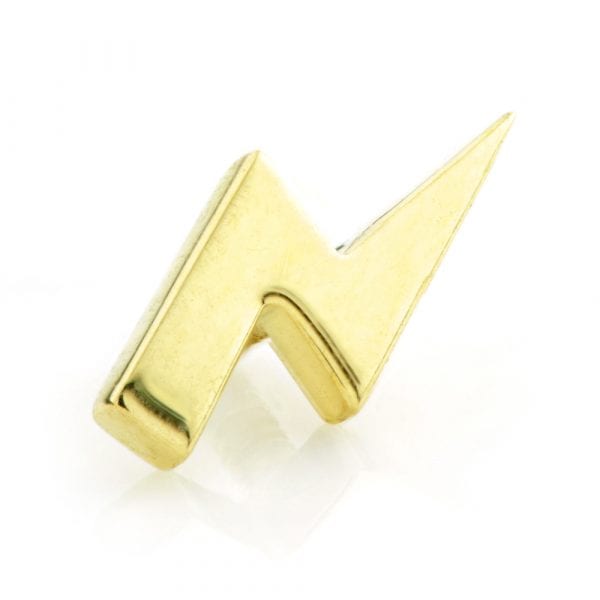 18ct Gold Lightning Bolt