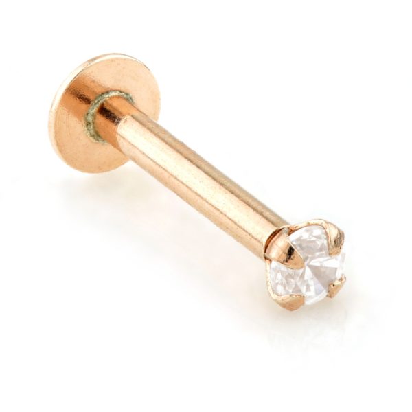 14ct Gold Micro Labret (1.5mm Gem) - Image 3