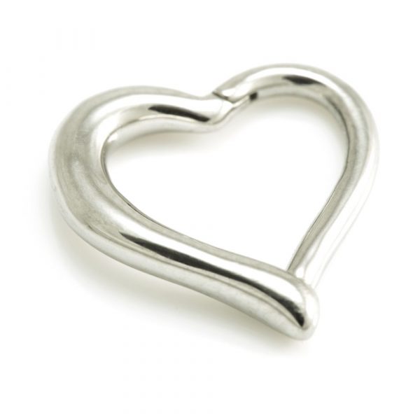 Steel Hinged Heart Ring