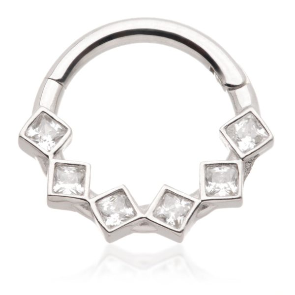 GOLD MULTI GEM DAITH / SEPTUM RING - Image 2