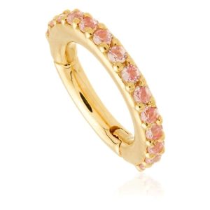 14ct Gold Pavé Pink Sapphire