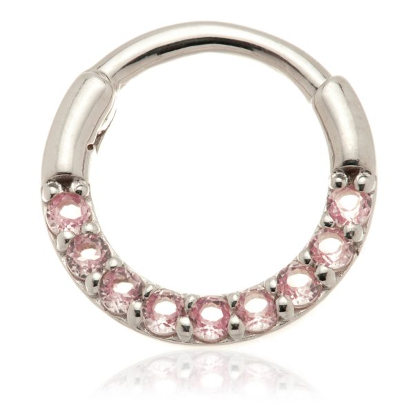 14ct Gold Pavé Pink Sapphire